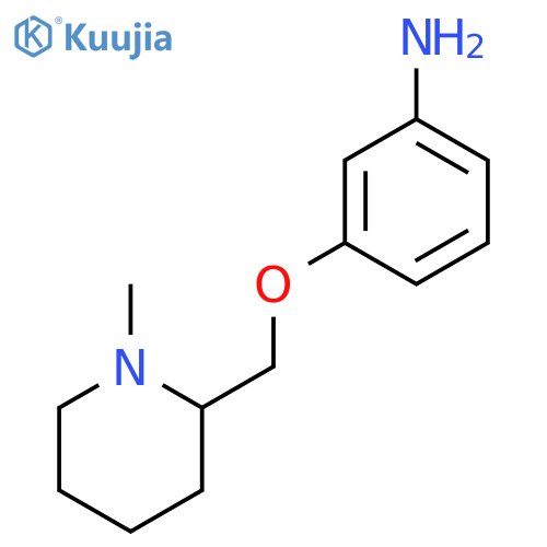 3-((1-Methylpiperidin-2-yl)methoxy)benzenamine structure