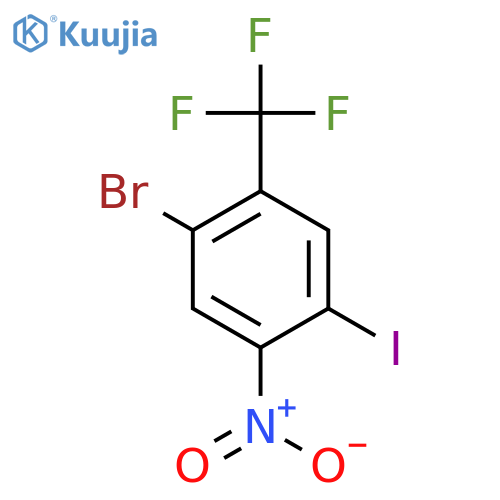 2-Bromo-5-iodo-4-nitrobenzotrifluoride structure