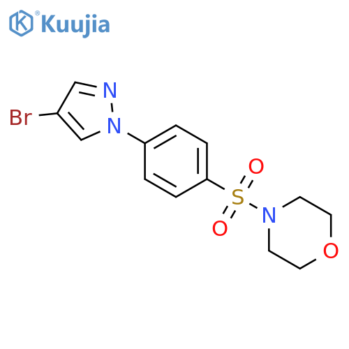 4-{4-(4-Bromo-1H-pyrazol-1-yl)phenylsulfonyl}morpholine structure