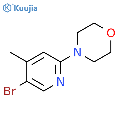 5-Bromo-2-morpholino-4-picoline structure