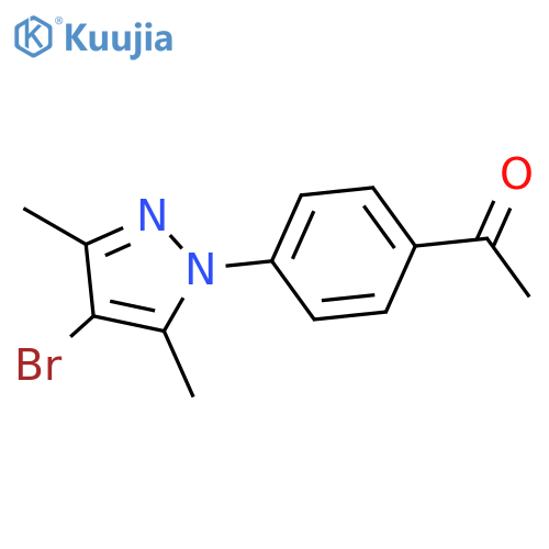 1-(4-Acetylphenyl)-4-bromo-3,5-dimethylpyrazole structure