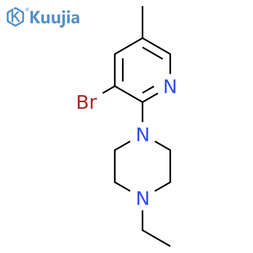 1-(3-Bromo-5-methylpyridin-2-yl)-4-ethylpiperazine structure