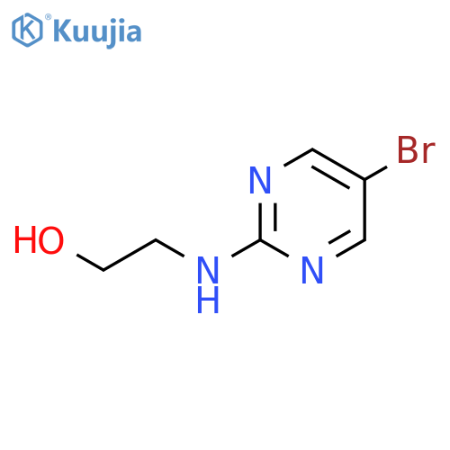5-Bromo-2-(2-hydroxyethylamino)pyrimidine structure
