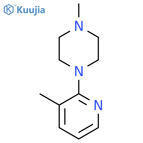 1-Methyl-4-(3-methylpyridin-2-yl)piperazine structure