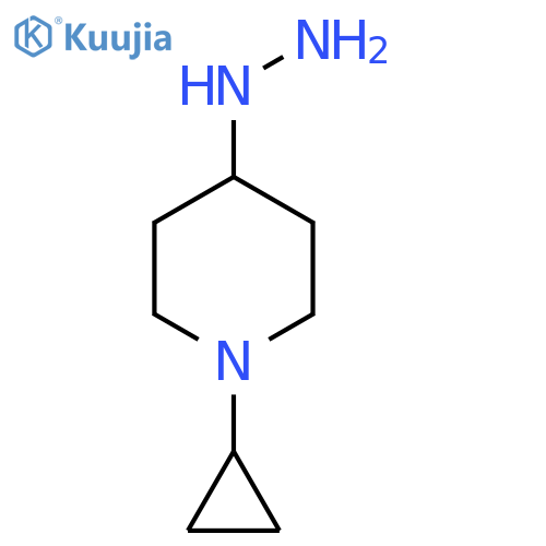 (1-Cyclopropyl-piperidin-4-yl)-hydrazine structure