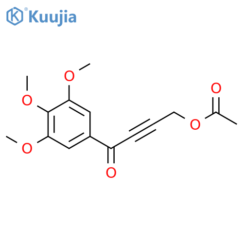 2-Butyn-1-one, 4-(acetyloxy)-1-(3,4,5-trimethoxyphenyl)- structure