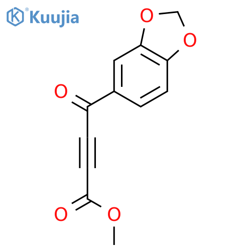 2-Butynoic acid, 4-(1,3-benzodioxol-5-yl)-4-oxo-, methyl ester structure
