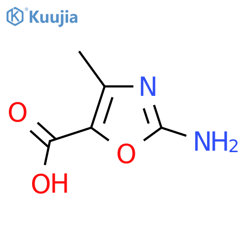 2-amino-4-methyl-1,3-oxazole-5-carboxylic acid structure