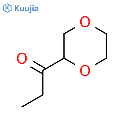 1-(1,4-dioxan-2-yl)propan-1-one structure