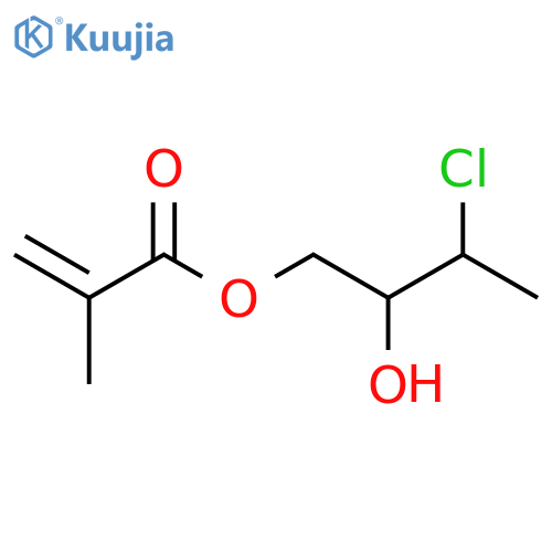 2-Propenoic acid, 2-methyl-, 3-chloro-2-hydroxybutyl ester structure