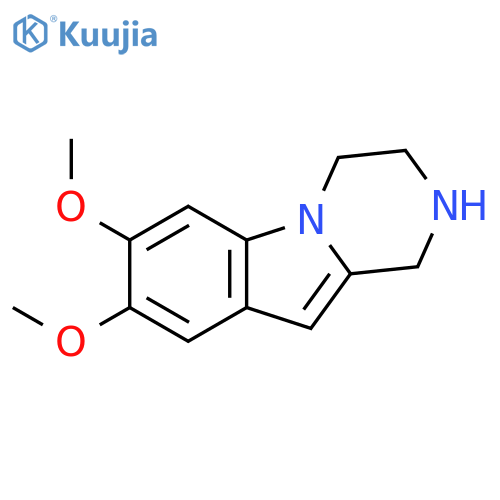 1,2,3,4-tetrahydro-7,8-dimethoxy-Pyrazino[1,2-a]indole structure