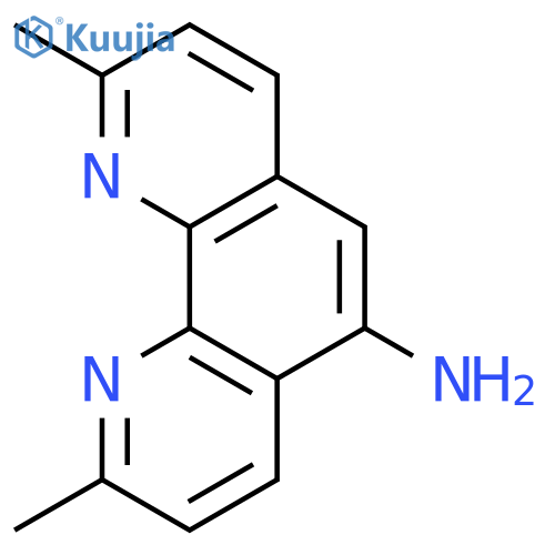 2,9-DIMETHYL-1,10-PHENANTHROLIN-5-AMINE structure