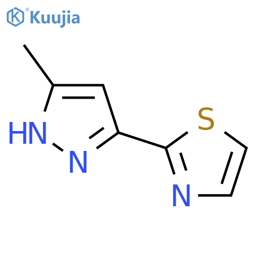 2-(5-Methyl-1H-pyrazol-3-yl)-1,3-thiazole structure