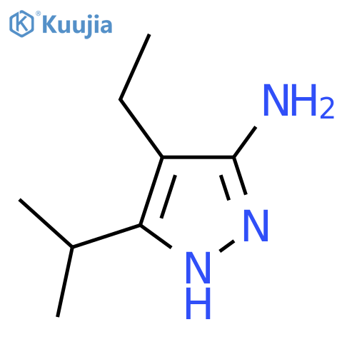 4-Ethyl-3-(propan-2-yl)-1h-pyrazol-5-amine structure
