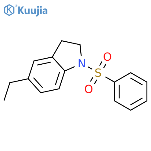 5-ethyl-1-(phenylsulfonyl)indoline structure