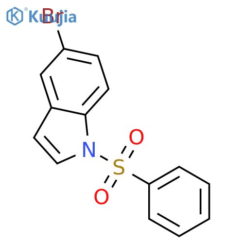 5-Bromo-1-(phenylsulfonyl)indole structure