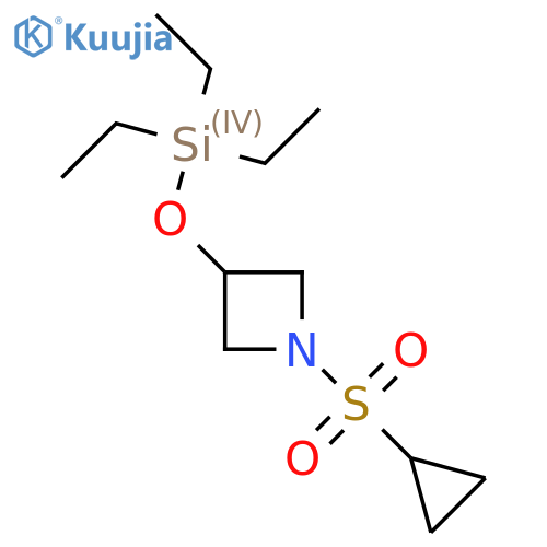 (1-cyclopropylsulfonylazetidin-3-yl)oxy-triethyl-silane structure