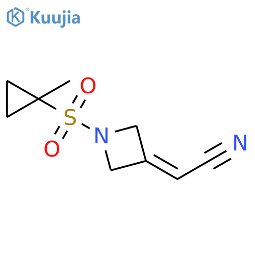 Acetonitrile, 2-[1-[(1-methylcyclopropyl)sulfonyl]-3-azetidinylidene]- structure