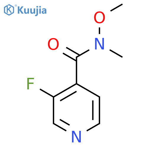 3-Fluoro-N-methoxy-N-methylisonicotinamide structure