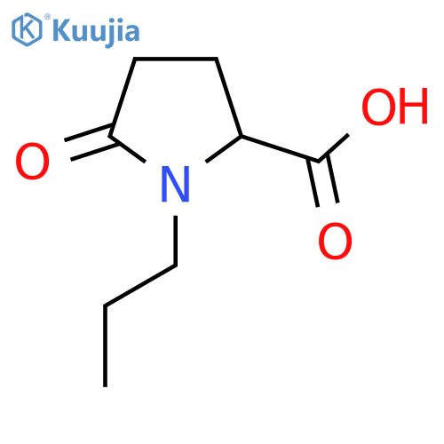 5-Oxo-1-propylpyrrolidine-2-carboxylic acid structure
