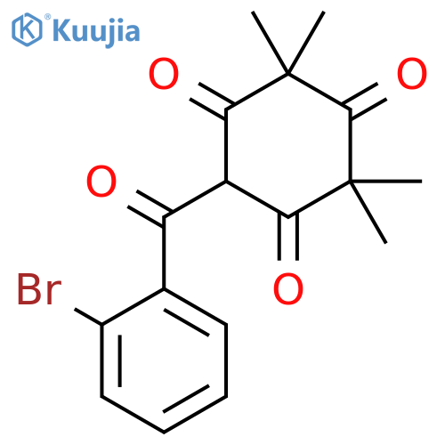 1,3,5-Cyclohexanetrione, 6-(2-bromobenzoyl)-2,2,4,4-tetramethyl- structure