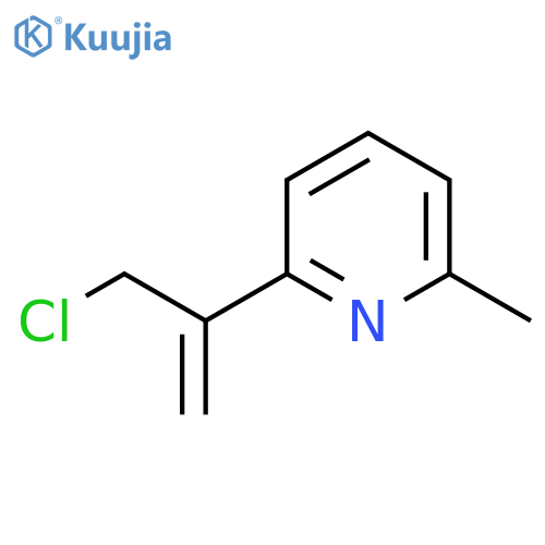 2-(3-chloroprop-1-en-2-yl)-6-methylpyridine structure