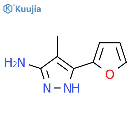 3-(furan-2-yl)-4-methyl-1H-pyrazol-5-amine structure