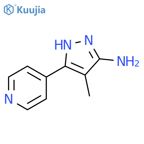 4-methyl-3-(pyridin-4-yl)-1H-pyrazol-5-amine structure