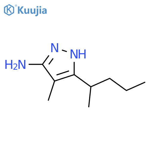 4-Methyl-3-(pentan-2-yl)-1h-pyrazol-5-amine structure