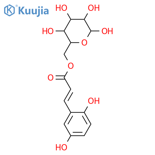 6-O-(2,5-Dihydroxycinnamoyl)glucose; D-Pyranose-(E)-form structure