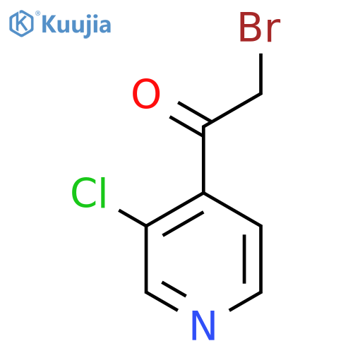 2-bromo-1-(3-chloropyridin-4-yl)ethan-1-one structure