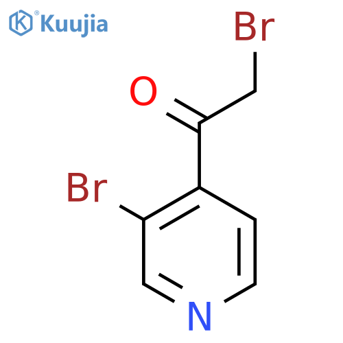 2-bromo-1-(3-bromopyridin-4-yl)ethan-1-one structure