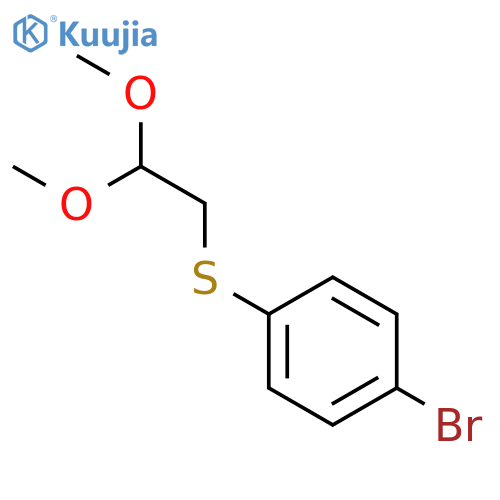 (4-Bromophenyl)(2,2-dimethoxyethyl)sulfane structure