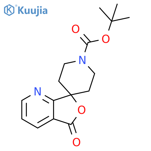 tert-butyl 5-oxo-5H-spiro[furo[3,4-b]pyridine-7,4'-piperidine]-1'-carboxylate structure