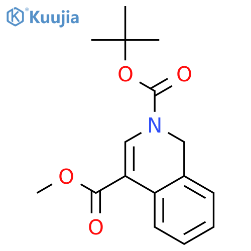 1H-Isoquinoline-2,4-dicarboxylic acid 2-tert-butyl ester 4-methyl ester structure