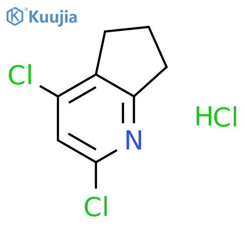 2,4-Dichloro-6,7-dihydro-5H-cyclopentabpyridine Hydrochloride structure