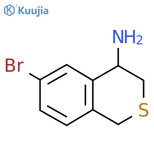 6-bromo-3,4-dihydro-1H-2-benzothiopyran-4-amine structure