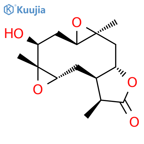 Bisoxireno[4,5:8,9]cyclodeca[1,2-b]furan-4(1aH)-one,decahydro-8-hydroxy-1a,5,7a-trimethyl-, (1aR,2aS,5S,5aS,6aR,7aR,8S,9aR)- structure