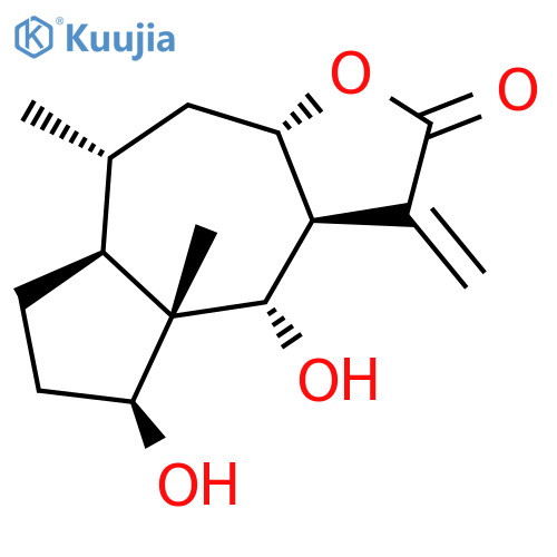 Azuleno[6,5-b]furan-2(3H)-one,decahydro-4,5-dihydroxy-4a,8-dimethyl-3-methylene-, (3aS,4S,4aS,5S,7aS,8R,9aS)- structure