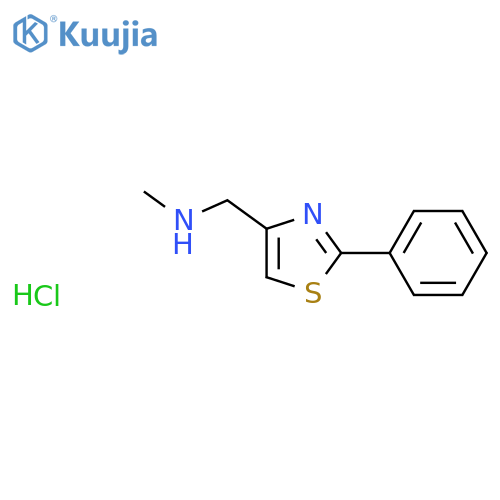 methyl(2-phenyl-1,3-thiazol-4-yl)methylamine hydrochloride structure