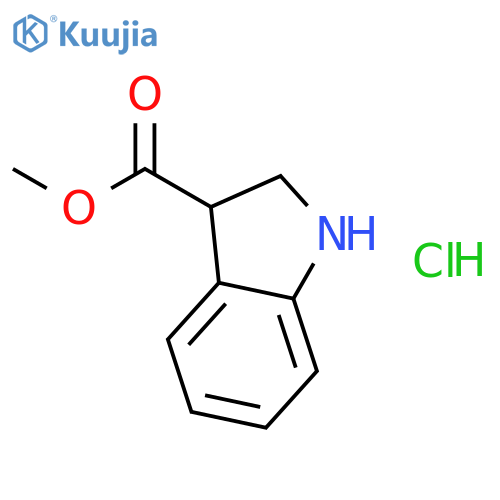 methyl 2,3-dihydro-1H-indole-3-carboxylate hydrochloride structure