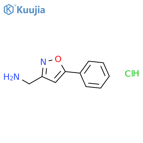 1-(5-phenyl-1,2-oxazol-3-yl)methanamine hydrochloride structure