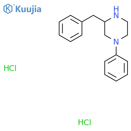 3-Benzyl-1-phenyl-piperazine dihydrochloride structure