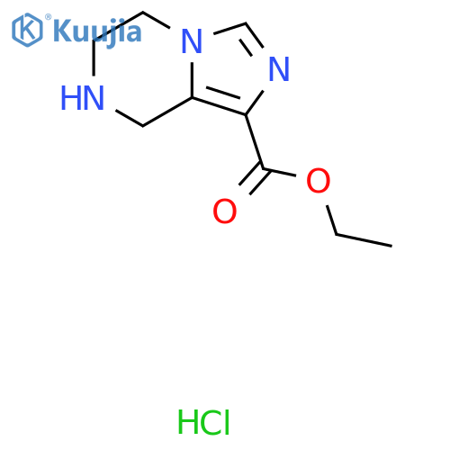 5,6,7,8-Tetrahydro-imidazo1,5-apyrazine-1-carboxylic Acid Ethyl Ester Hydrochloride structure