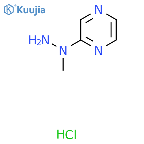 N-Methyl-N-pyrazin-2-YL-hydrazine hydrochloride structure