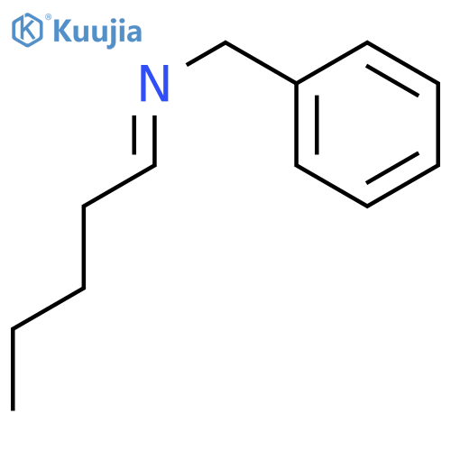 Benzenemethanamine, N-pentylidene-, (E)- structure