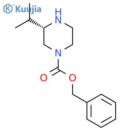 (S)-1-Cbz-3-isopropyl-piperazine structure