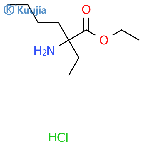 2-Amino-2-ethyl-hexanoic acid ethyl ester hydrochloride structure