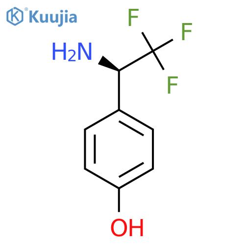 (R)-4-(1-Amino-2,2,2-trifluoroethyl)phenol structure