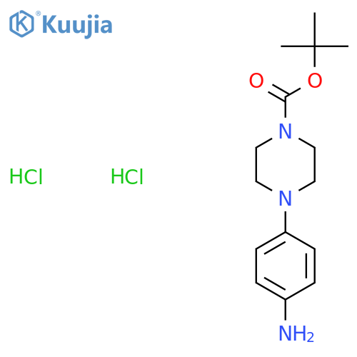 1-Boc-4-(4-amino-phenyl)-piperazine Dihydrochloride structure